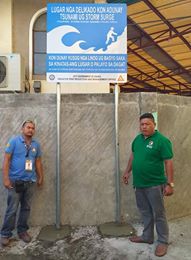 Installing of Tsunami Warning Signage at Barangay 23C